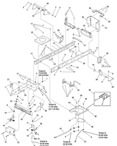 Frame Group (7500382) Diagram and Parts List for 7800162E-ELT155420 2010 Briggs and Stratton Lawn Tractor